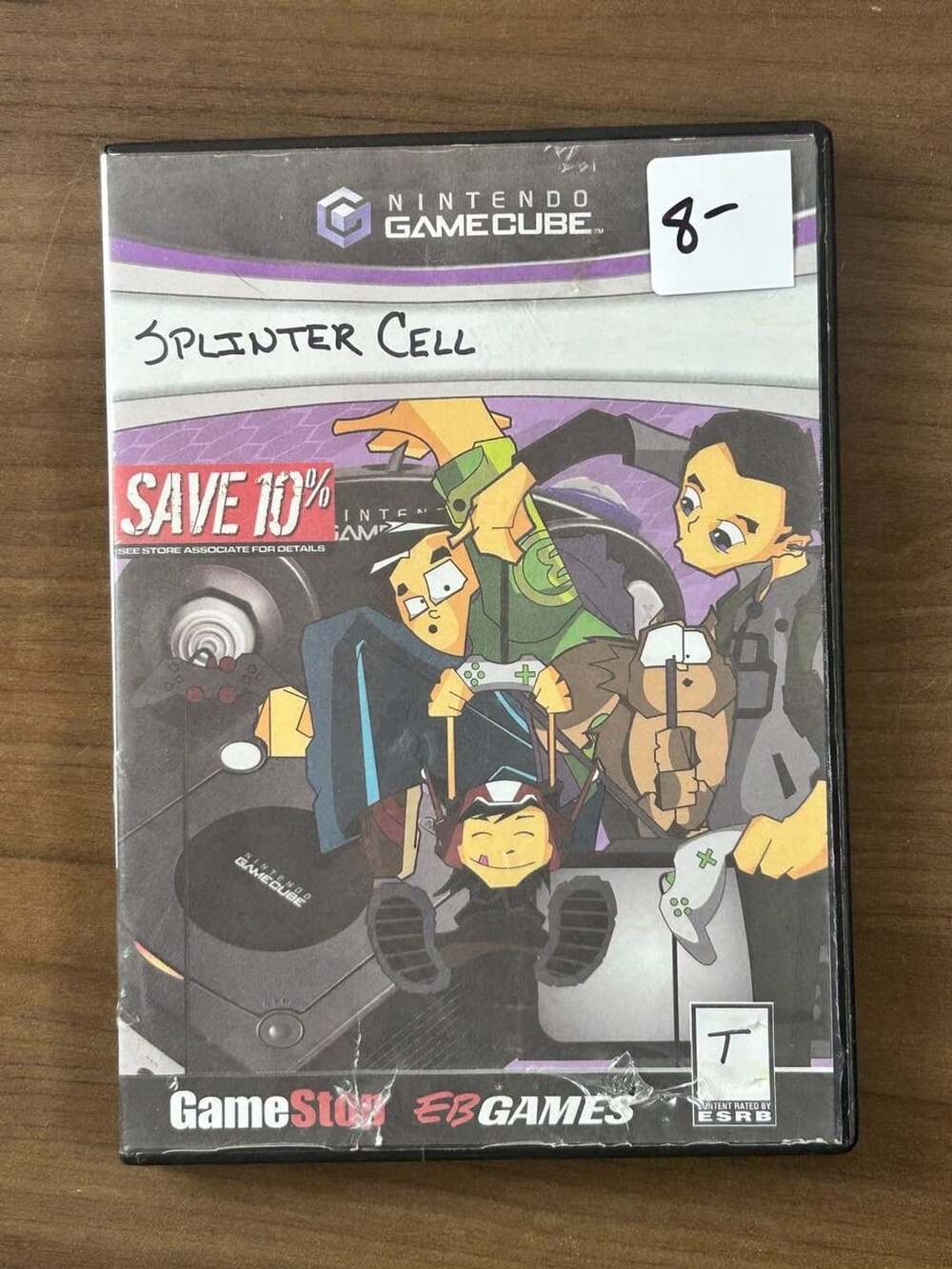 Tom Clancy's Splinter Cell Nintendo GameCube Disc & Replacement Case Ubisoft